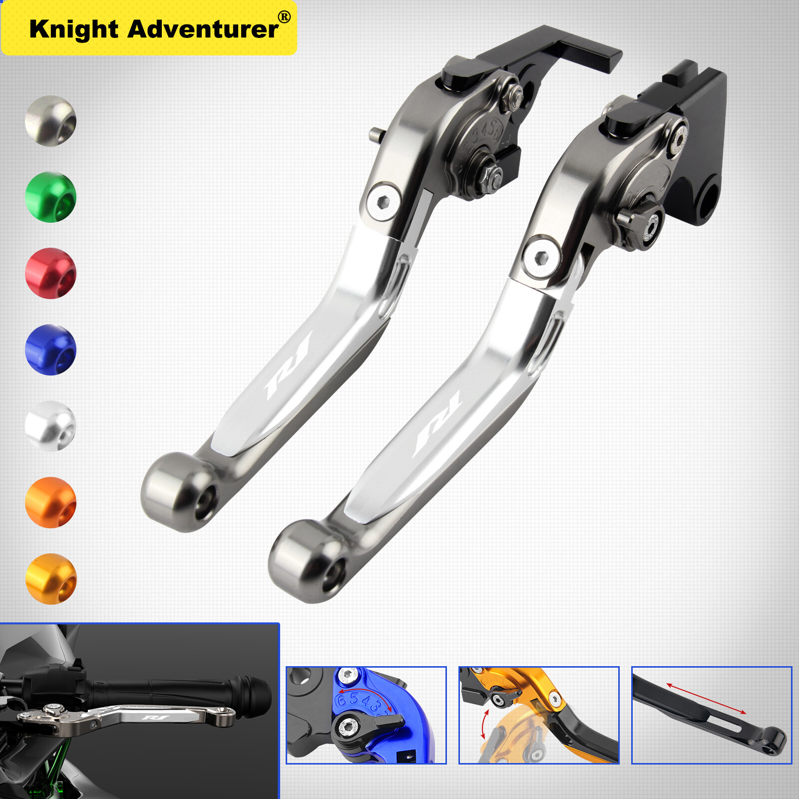 Extendable Folding Brake Clutch Levers For YAMAHA YZF R7 2021 2022 2023
