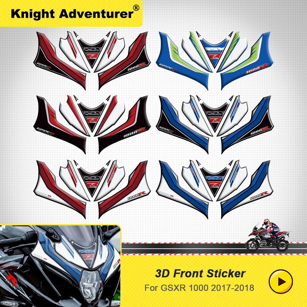 For Suzuki GSXR1000 2017 2018 Motorcycle Front Fairing Decal