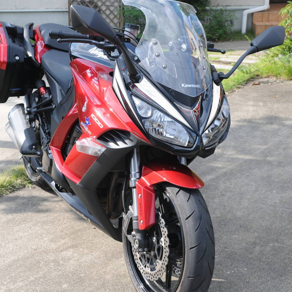 For 2012 Kawasaki Z1000SX Front Fairing Headlight Protector Decal