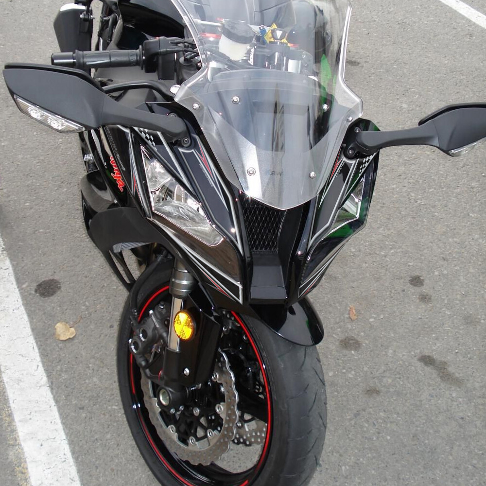 For Kawasaki Ninja ZX10R 2011 -2015 3D Gel Front Headlight Fairing