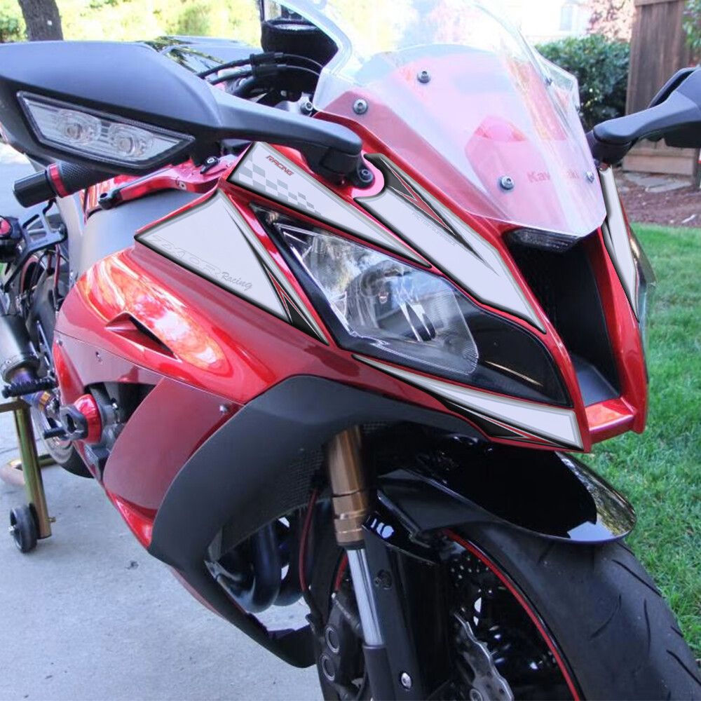 For Kawasaki Ninja ZX10R 2011 -2015 3D Gel Front Headlight Fairing