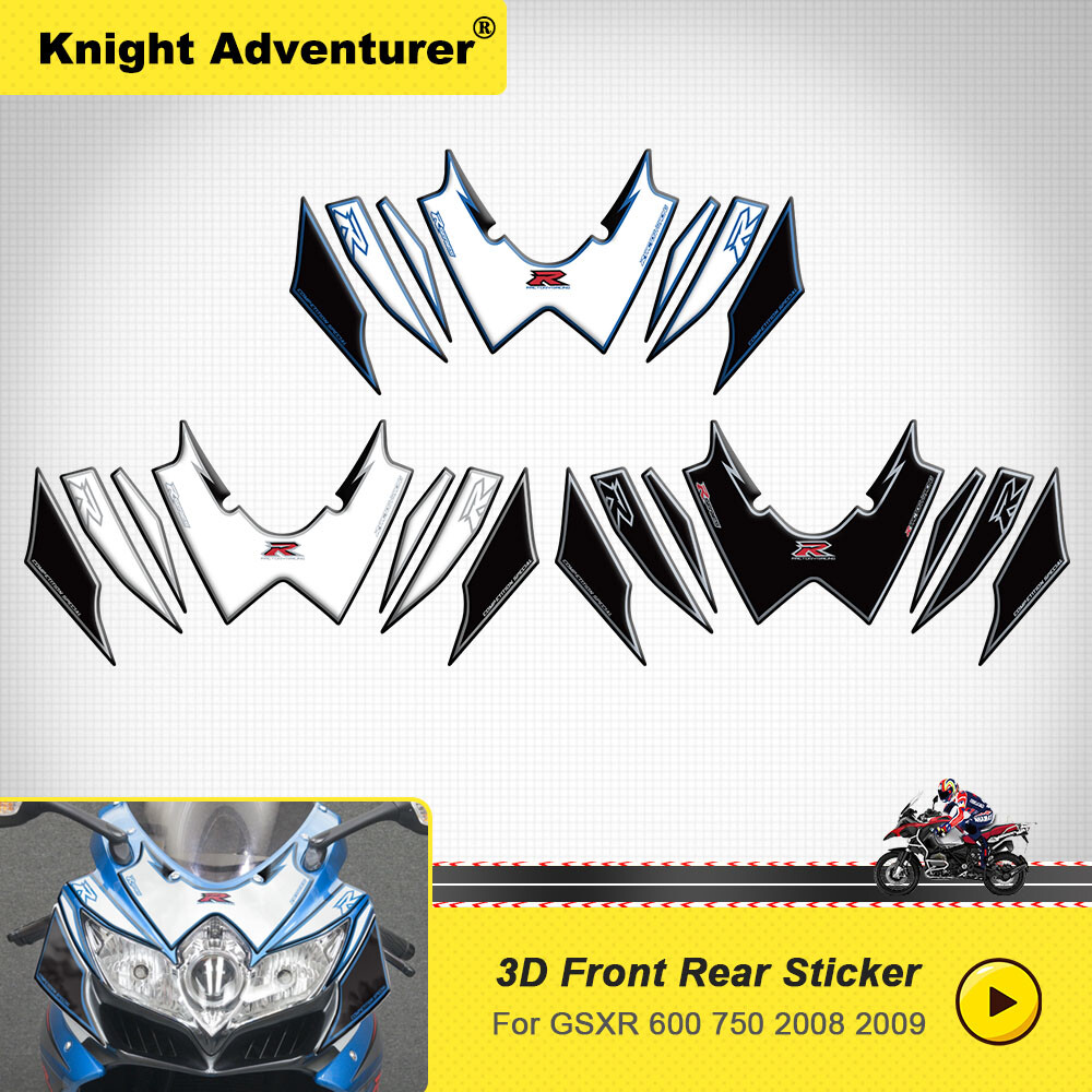 Huohua Motociclo 3D GSX-R Logo Front Brake Fluid Serbatoio Serbatoio Serbatoio Calzini E Portachiavi Per Suzuki GSXR 600 750 1000 1100 1300 K1 K2 (Color : Style 4