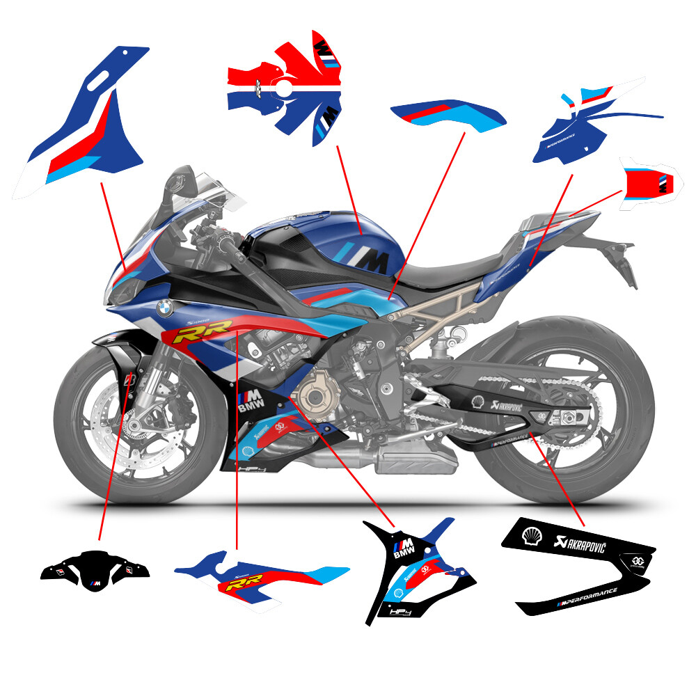 Kit Déco BMW S1000RR - Riot 2009-2022 - SpinningStickers