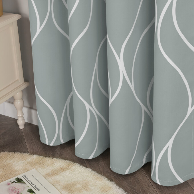 HongYa 1 Pièce Rideau Voilage Transparent Avec Oeillets