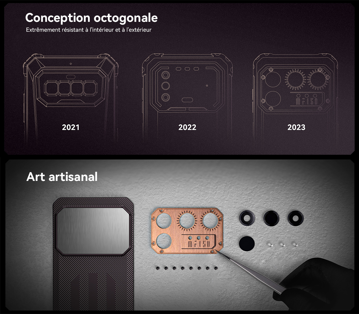 Raptor IIIF150 (Violet) 6.8 écran Téléphone 4G Smartphone 12Go Ram ...