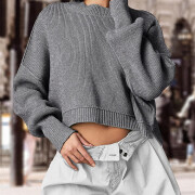 Womens-Cropped-Sweater-Fall-Long-Sleeve-Crop-Pullover-Sweater-Grey-6