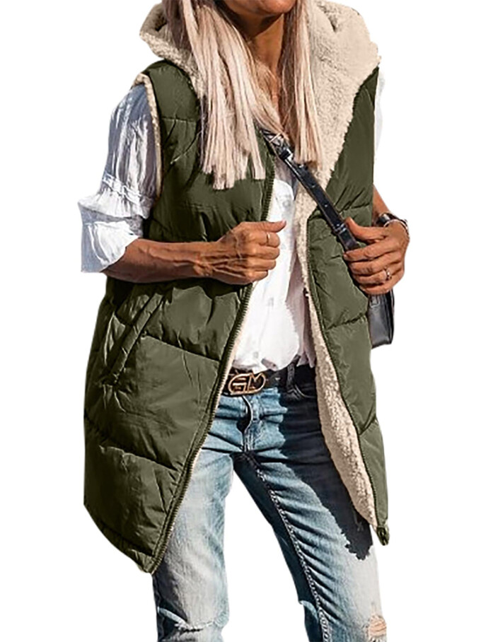 Womens-Winter-Sherpa-Fleece-Long-Vest-Armygreen-1.jpg