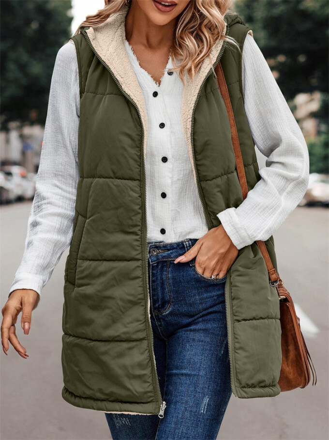 Womens-Winter-Sherpa-Fleece-Long-Vest-Armygreen-6.jpg