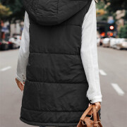 Womens-Winter-Sherpa-Fleece-Long-Vest-Black-2