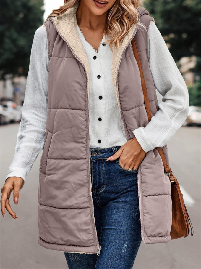 Womens-Winter-Sherpa-Fleece-Long-Vest-Camel-5.jpg