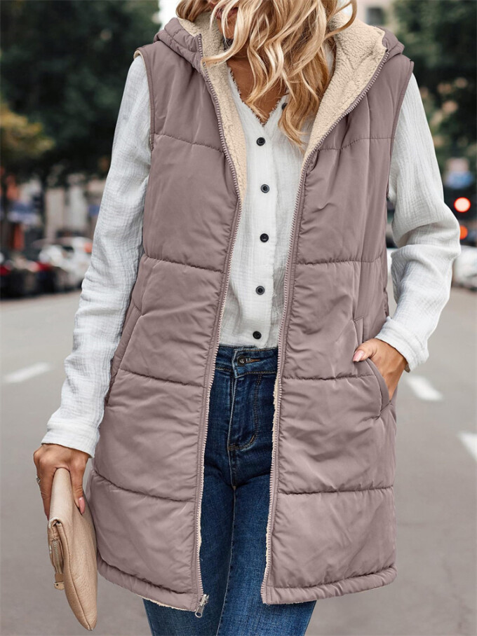 Womens-Winter-Sherpa-Fleece-Long-Vest-Camel-6.jpg