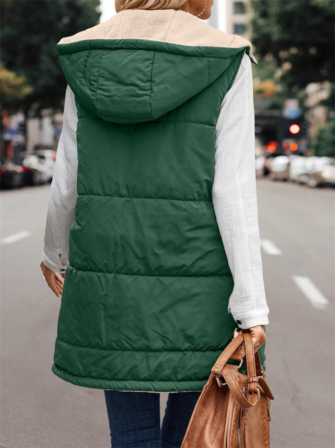 Womens-Winter-Sherpa-Fleece-Long-Vest-Green-2.jpg