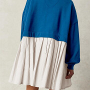 Womens-Oversized-Long-Sleeve-Sweatshirt-Dress-Bluewhite-2