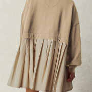 Womens-Oversized-Long-Sleeve-Sweatshirt-Dress-Khaki-2