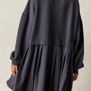 Womens-Oversized-Long-Sleeve-Sweatshirt-Dress-Naveblue-2