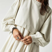 Womens-Oversized-Long-Sleeve-Sweatshirt-Dress-White-4