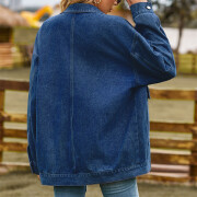 Womens-Oversized-Vintage-Denim-Jacket-Navyblue-2