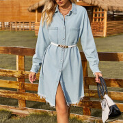 Womens-Vintage-Denim-Shirt-Dress-Blue-6