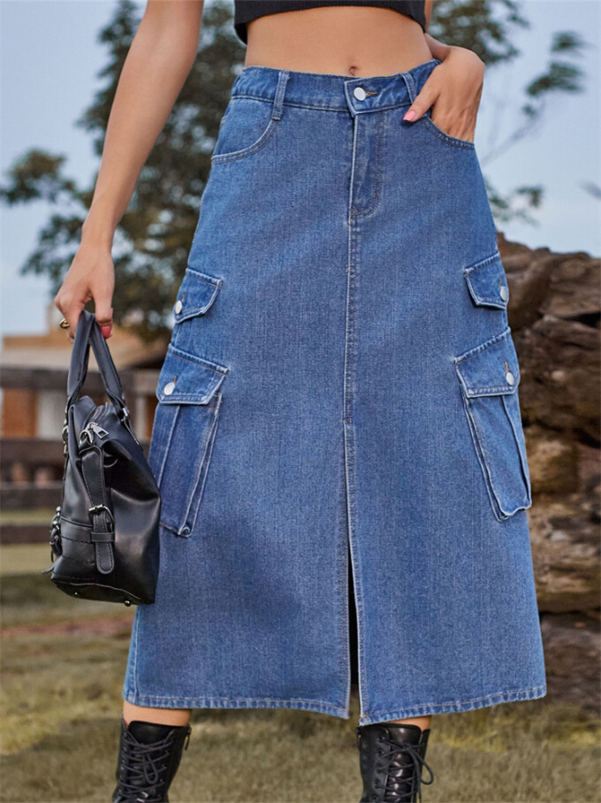 Womens-Casual-High-Waist-Midi-Denim-Skirt-Blue-7.jpg