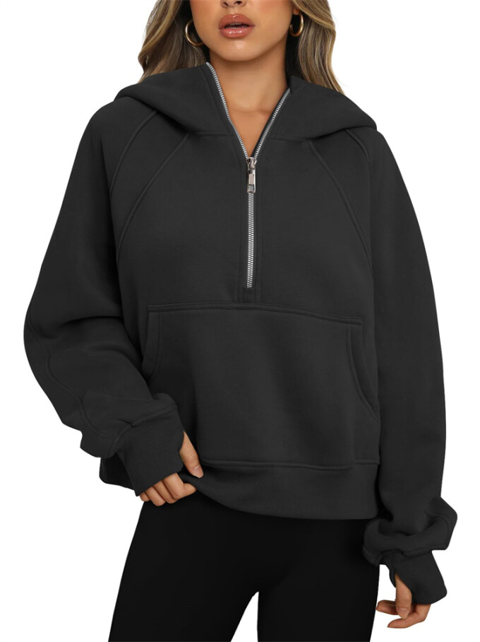 Womens-Cropped-Sweatshirt-Quarter-Zipper-Fleece-Pullover-Hoodies-Black-1.jpg