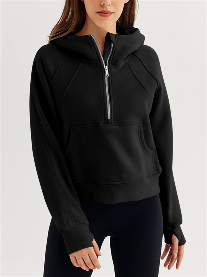 Womens-Cropped-Sweatshirt-Quarter-Zipper-Fleece-Pullover-Hoodies-Black-3.jpg