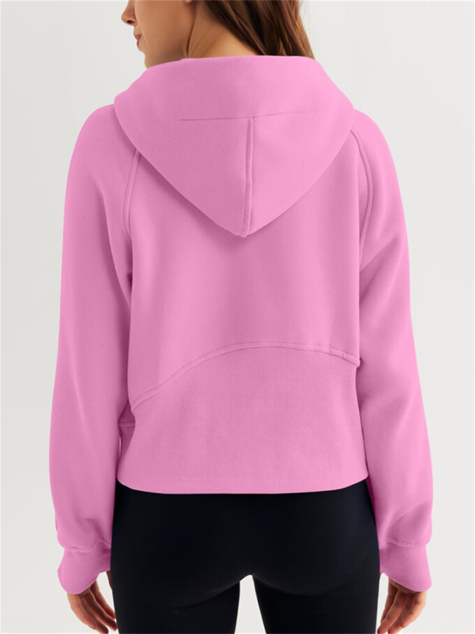 Womens-Cropped-Sweatshirt-Quarter-Zipper-Fleece-Pullover-Hoodies-Pink-2.jpg