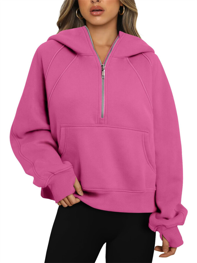 Womens-Cropped-Sweatshirt-Quarter-Zipper-Fleece-Pullover-Hoodies-Rosered-1.jpg