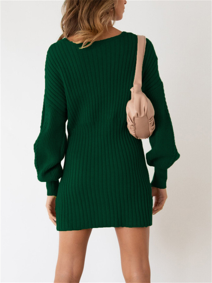 Womens-Long-Sleeve-Knit-Bodycon-Dress-Green-2.jpg