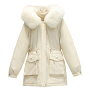 Womens-Winter-Hooded-Puffer-Jacket-Beige-6