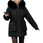 Womens-Winter-Hooded-Puffer-Jacket-Black-1