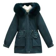 Womens-Winter-Hooded-Puffer-Jacket-Navyblue-6