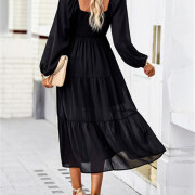 Womens-2023-Long-Sleeve-Maxi-Dress-Black-2