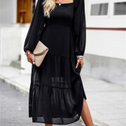 Womens-2023-Long-Sleeve-Maxi-Dress-Black-5