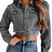 Womens-Crop-Denim-Jacket-Darkgrey-1