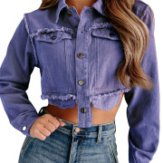 Womens-Crop-Denim-Jacket-Purple-1