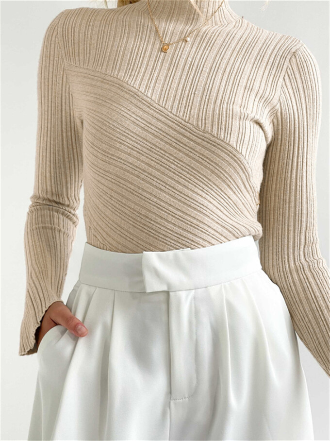 Womens-Mock-Neck-Sweater-Long-Sleeve-Slim-Fitted-Stretch-Ribbed-Knit-Pullover-Jumper-Tops-Apricot-7.jpg