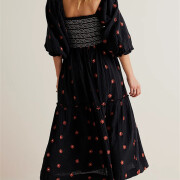 Womens-Floral-Embroidered-Maxi-Dress-Black-2