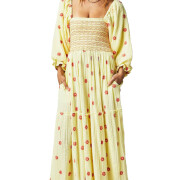 Womens-Floral-Embroidered-Maxi-Dress-Yellow-1