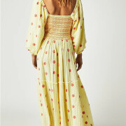 Womens-Floral-Embroidered-Maxi-Dress-Yellow-2