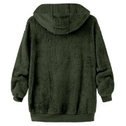 Womens-Winter-Fleece-Jacket-Hooded-Zipper-Sherpa-Coat-Armygreen-3