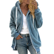 Womens-Winter-Fleece-Jacket-Hooded-Zipper-Sherpa-Coat-Blue-1