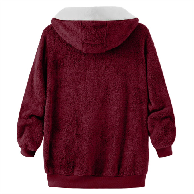 Womens-Winter-Fleece-Jacket-Hooded-Zipper-Sherpa-Coat-Winered-4.jpg