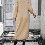 Womens-2023-Fall-Knit-Sweater-Maxi-Dress-Long-Sleeve-Button-V-Neck-Sweater-Long-Dress-Apricot-2