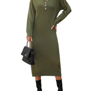 Womens-2023-Fall-Knit-Sweater-Maxi-Dress-Long-Sleeve-Button-V-Neck-Sweater-Long-Dress-Green-1