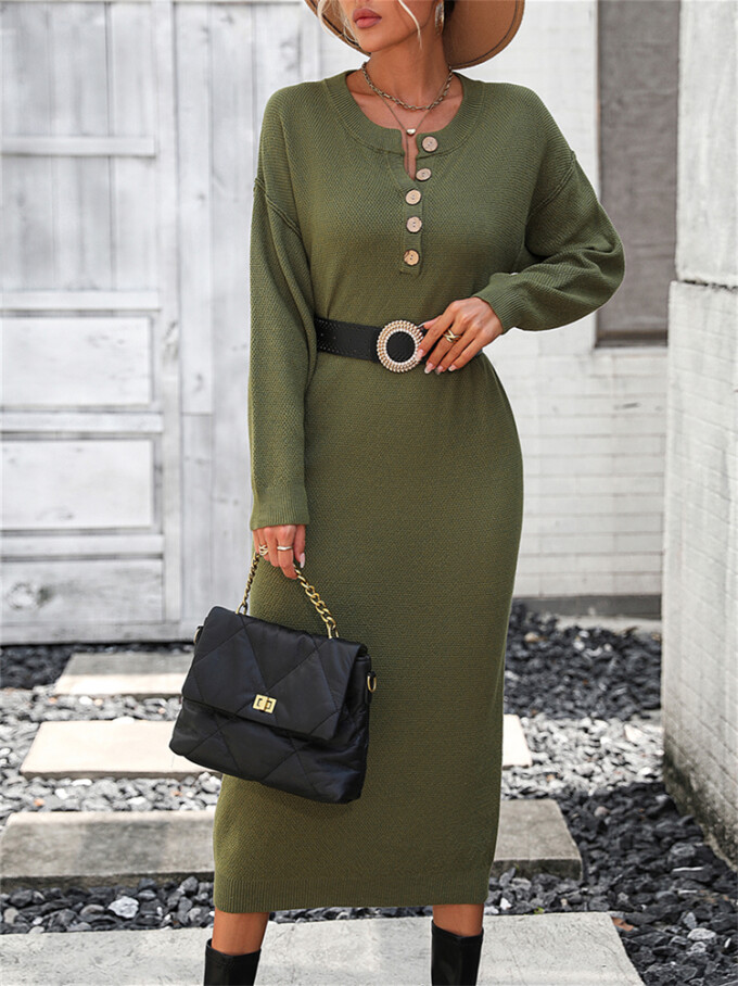 Womens-2023-Fall-Knit-Sweater-Maxi-Dress-Long-Sleeve-Button-V-Neck-Sweater-Long-Dress-Green-4.jpg