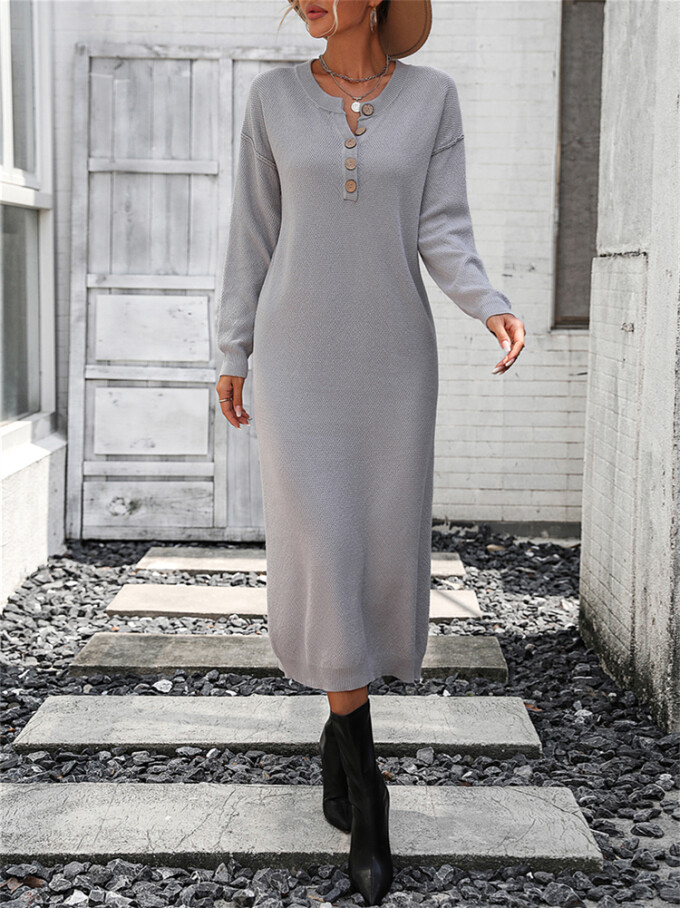 Womens-2023-Fall-Knit-Sweater-Maxi-Dress-Long-Sleeve-Button-V-Neck-Sweater-Long-Dress-Grey-4.jpg