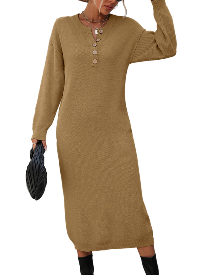 Womens-2023-Fall-Knit-Sweater-Maxi-Dress-Long-Sleeve-Button-V-Neck-Sweater-Long-Dress-Khaki-1.jpg