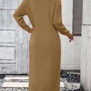 Womens-2023-Fall-Knit-Sweater-Maxi-Dress-Long-Sleeve-Button-V-Neck-Sweater-Long-Dress-Khaki-2