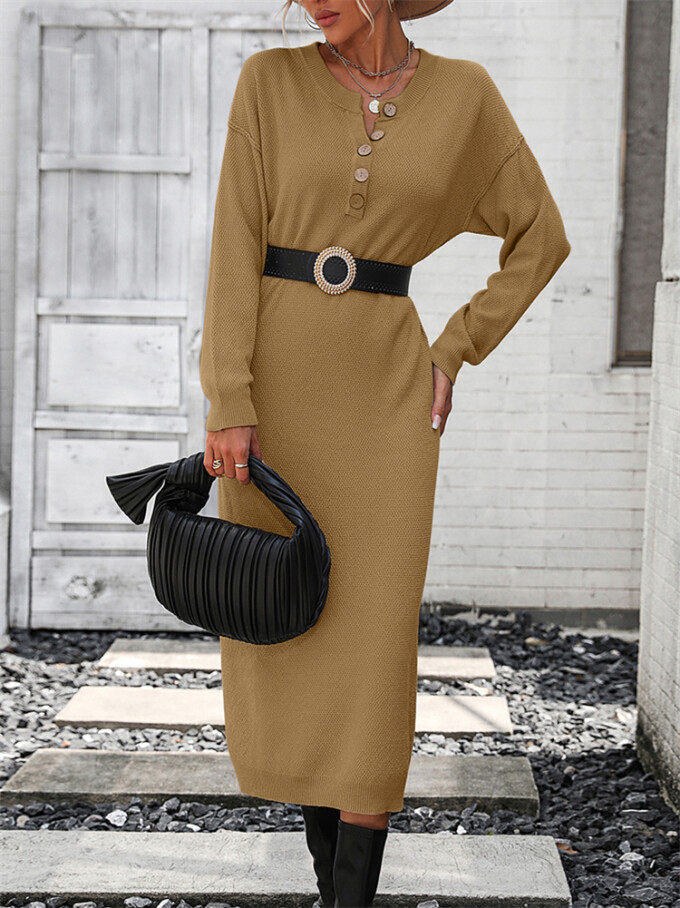 Womens-2023-Fall-Knit-Sweater-Maxi-Dress-Long-Sleeve-Button-V-Neck-Sweater-Long-Dress-Khaki-4.jpg