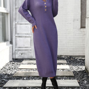 Womens-2023-Fall-Knit-Sweater-Maxi-Dress-Long-Sleeve-Button-V-Neck-Sweater-Long-Dress-Purple-6